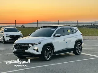  2 هونداي توسان/2024  فل الفل فتحة سقف بانوراما  2x4 ///240Hp بنزين + كهرباء  ( Haybrid) 1600cc