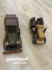  4 سيارات خشب انتيك قديمة
