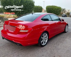  8 مرسبدس بنز كوبيه 2012 C350 بحالة فوق الممتازة سيرفيس منتظم حتي الآن