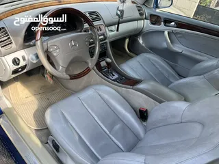  2 مرسيدس clk موديل 2001 لون ازرق مميزةً