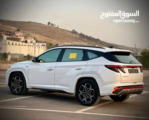  4 هونداي توسان  N-LINE  فل بدون فتحة  2x4 ///240Hp بنزين + كهرباء  2022 ( Haybrid) 1600cc