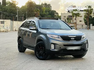  5 كياااا سيرنتو 2015 مطور 2200 ديزل اتوماتيك فل الفل بنورامااااا ست ركاب 4*4 بسعررر محرررقه