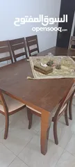  3 طاولة سفره أوروبية  خشب بلوط 8 كراسي كبير