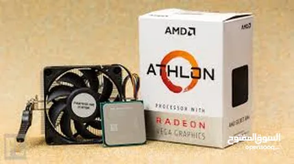  2 معالج amd athlon 200ge مع مروحته مستعمل