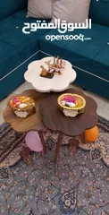  30 طاولات سرفيس 3 قطع ب 15 دينار  الاطقم pvc حراري  مقاوم للمي والرطوبه الخدوش ومكفولين  سارع بالطلب  .