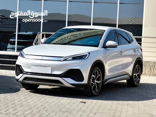  1 تم وصول BYD YUAN PLUS البطارية الكبيرة فحص كامل لون سلفر مميز بي واي دي يوان بلس عداد قليل