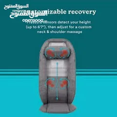  15 Total Recline Shiatsu Massage Cushion كرسي مساج متعدد الوضعيات، صناعة أمريكية.