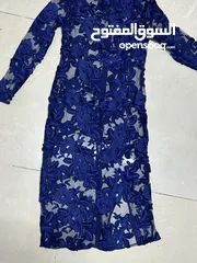  2 Navy blue net embroidery dress