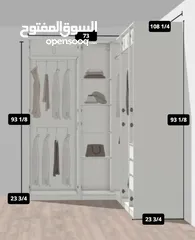  4 IKEA PAX L Shape Closet/Wardrobe White Used Large w/ Drawers Mirror and lights