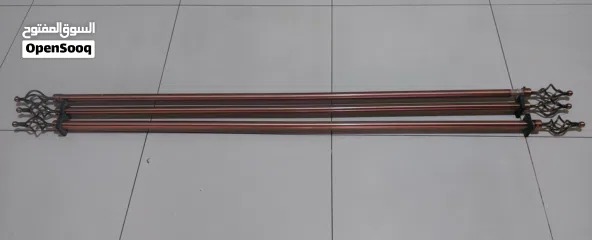  1 Set of 3 Expandable Curtain Rods