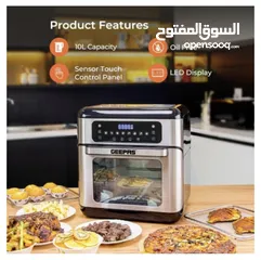  8 فرن قلايه هوائيه air fryer oven 9 in 1
