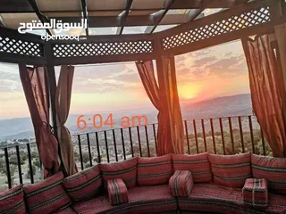  22 مزرعة وشاليه للايجار اليومي في السلط الصبيحي اجمل اطلاله في السلط كلها جدا  اسم المزرعه (the moon 1)