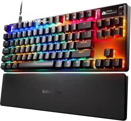  1 SteelSeries Apex Pro TKL Gen 3 HyperMagnetic افضل كيبورد في العالم من ستيل سيريس قابل لتعديل السرعة