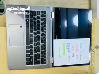  3 لاب توب acer الجيل التامن cor i5 وبسعر حرق لمس و x360 دينار