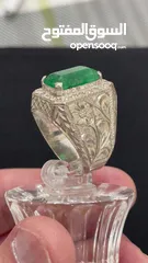  6 Natural Emerald&White Diamonds