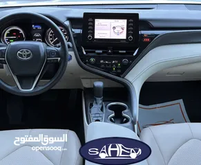  16 TOYOTA Camry Hybrid 2022   قاطعه مسافة 48 الف ميل   تويوتا كامري هايبرد  2022 فل كامل فحص كامل كلين