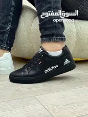  3 حذاء اديداس Adidas مريح جدا للرجال مقاسات 40-45 باللون الابيض والاسود