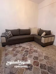  7 طقم كورنر ستايل أمريكي موديل راقي جداََ  تفصيل خشب سويد وأسفنج دانلوب مقاعد وظهر متحرك ، إستعمال