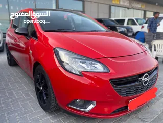  2 اوبل كورسا 2015 احمر خليجي Opel Corsa 2015, Gulf red