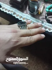  3 خاتم فضه ثقيل