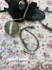  4 قناع غاز للدخان مضاد للغاز المزيل للدموع