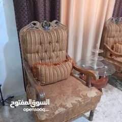  6 كنب بحال الجديد للبيع المستعجل بداعي السفر لون عسلي تفصيل وليس تجاري