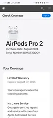  1 ايربود برو وكفالة لسا شغالة بحال الوكالة  Airpod pro 2024