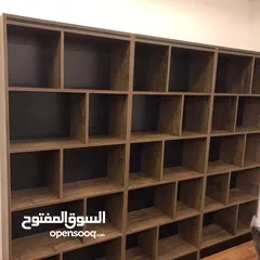  18 خزانة الكتب متوفر بعدة موديلات وألوان توصيل وتركيب مجاني داخل عمان ارتفاع مترين عرض 80سم عمق 30سم