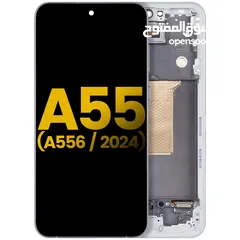  1 شاشة سامسونج A55 أصلي شركة 100% . SAMSUNG A55 ORIGINAL LCD .