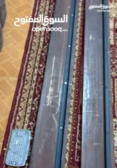  4 سرير خشب زان مفرد ونص بحالة ممتازة مفرش حديد