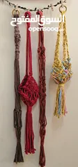  5 Macrame plant hangers