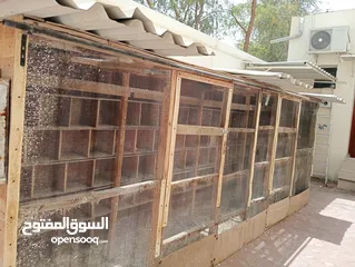  2 بيت خشب للحمام مع صناديق لبيض الحمام  Wooden pigeon house with boxes for