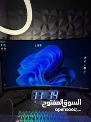  1 شاشة msi منحنية