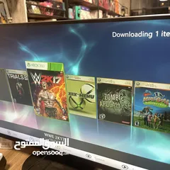  4 اكسبوكس 360 مهكر مع ايدتين 130 لعبه