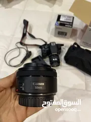  2 كاميرا كانون 850d وعدسه 50mm وستاند تصوير