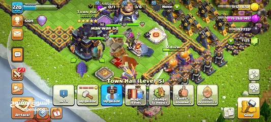  11 CLASH OF CLANS ACCOUNT TH15 FOR SELL