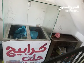  1 عربة حلب مع جميع اغراضها