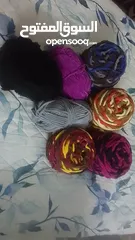  2 مجموعة طبب صوف للبيع ( سبب البيع اغلاق المشروع) المجموعة كاملة ب30 شيكل مع السنارة