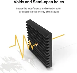  28 اكوستيك فوم عازل صوت للاستديوهات والمسارح يعمل علي تنقية الصوت ومنع صدي الصوت سمك القطعة 3٫5 سم