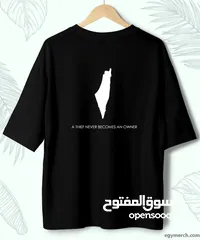  1 وصف التصميم تيشيرت تضامناً مع القضية الفلسطينية
