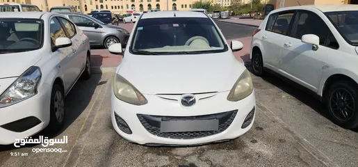  1 Mazda 2, 2011 White color