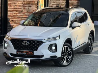  1 فرصة نادرة Hyundai Santa Fe بانوراما غرفة بني    (6+1 مقاعد أصلية) ممشى قليل و بحالة الوكالة