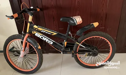  1 Bicycle Orange and black