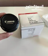  3 عدسة Canon EF 50mm f/1.4 USM