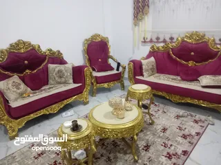  1 طقم كنب مصري اصلي شاشة سامسونج سمارت