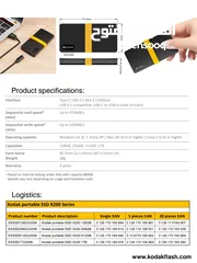  6 Kodak ssd 1 Tera هاردسك خارجي كوداك تيرا