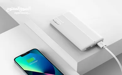  1 WIWU Power Bank 10000 mAh Dual USB  Type-C Output White -NEW -MEAGByte