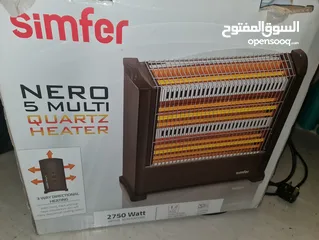  2 مدفأة كهرباء استعمال بسيط  2750 Watt الياسمين