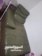  1 كنب زاويه جلد