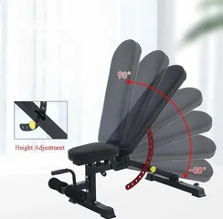  2 بنش رياضي متعدد الزوايا قابل للتعديل مثالي التمارين رفع الأثقال والجسم كامل تصميم مريح وقوي منزلي